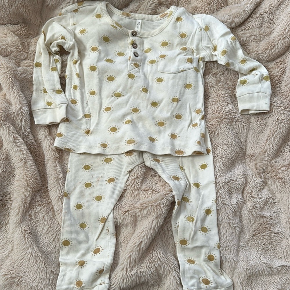 Rylee & Cru Ribbed Paja Set in Suns